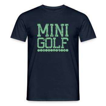 Miniature golf - Men's T-Shirt - navy - Front - AI Model Male 178 light (178cm)