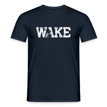 Wakeboarding - Männer T-Shirt - Navy - Vorne - AI Model Male 178 light (178cm)