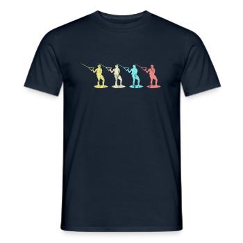 Wakeboarding - Männer T-Shirt - Navy - Vorne - AI Model Male 178 light (178cm)