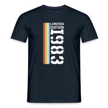 Limited Edition Retro 1983 - Männer T-Shirt - Navy - Vorne - AI Model Male 178 light (178cm)