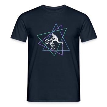 bmx - Männer T-Shirt - Navy - Vorne - AI Model Male 178 light (178cm)