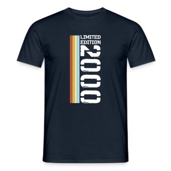 Limited Edition Retro 2000 - Männer T-Shirt - Navy - Vorne - AI Model Male 178 light (178cm)