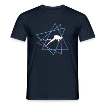 Plonger - T-shirt homme - marine - Devant - AI Model Male 178 light (178cm)