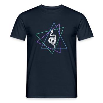 Snake - Men's T-Shirt - navy - Front - AI Model Male 178 light (178cm)