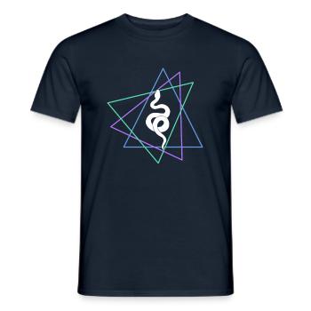 Snake - Men's T-Shirt - navy - Front - AI Model Male 178 light (178cm)