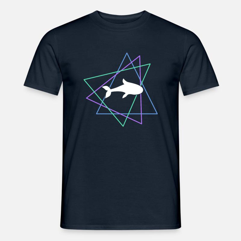 Fisch - Männer T-Shirt - Navy