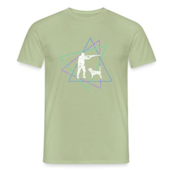 Hunt - Men's T-Shirt - sage - Front - AI Model Male 178 light (178cm)
