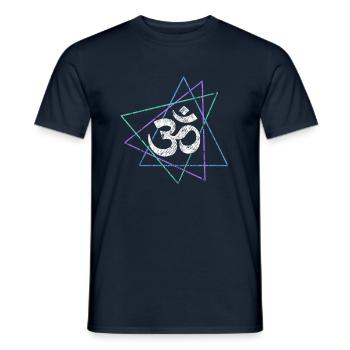 Meditation - Männer T-Shirt - Navy - Vorne - AI Model Male 178 light (178cm)