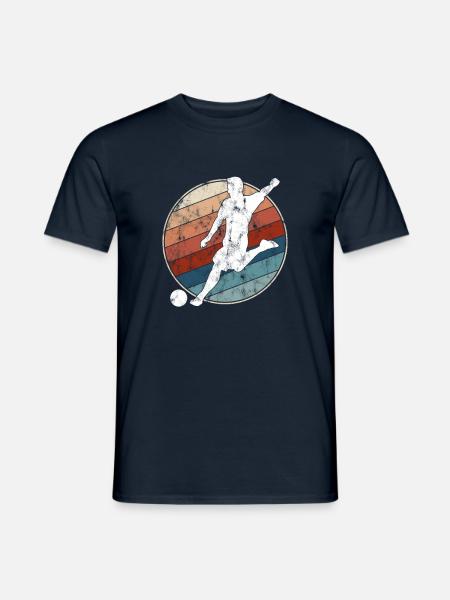 Fußball Retro - Männer T-Shirt - Navy
