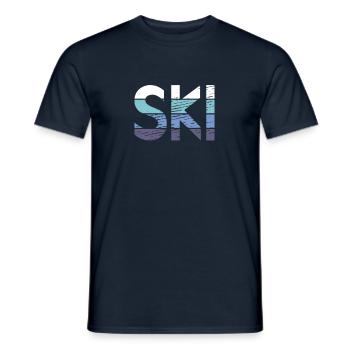Ski - T-shirt homme - marine - Devant - AI Model Male 178 light (178cm)