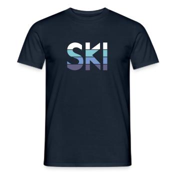 Ski - T-shirt homme - marine - Devant - AI Model Male 178 light (178cm)