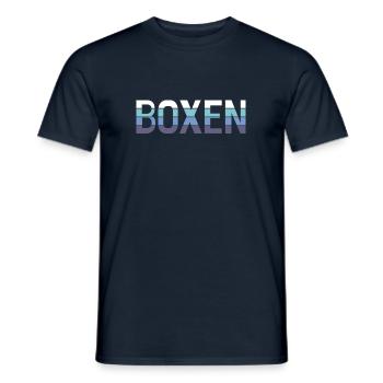 Boxe - T-shirt homme - marine - Devant - AI Model Male 178 light (178cm)