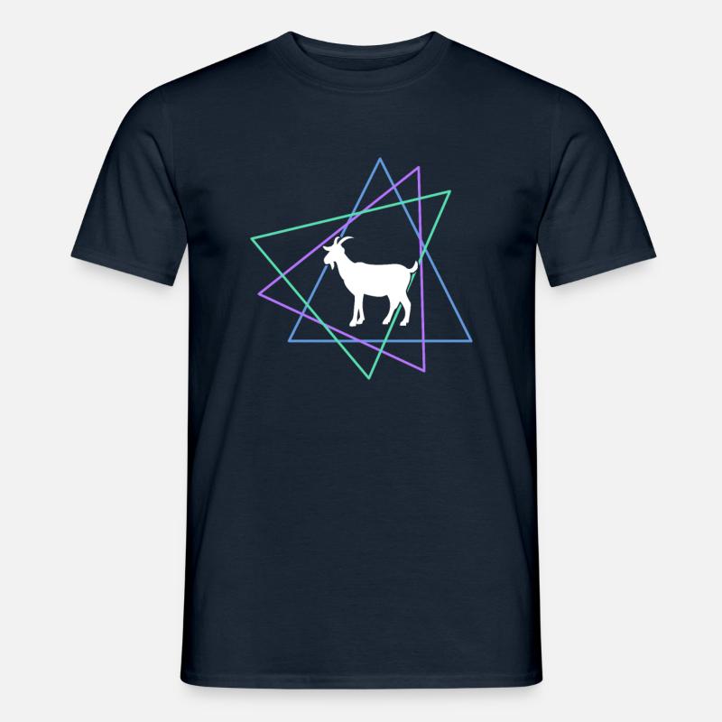 Ziege - Männer T-Shirt - Navy