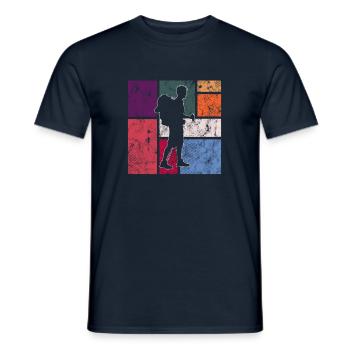 Wander - Men's T-Shirt - navy - Front - AI Model Male 178 light (178cm)