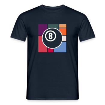 Billiards - Männer T-Shirt - Navy - Vorne - AI Model Male 178 light (178cm)