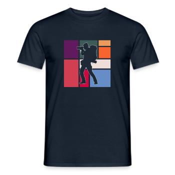 Photography - Men's T-Shirt - navy - Front - AI Model Male 178 light (178cm)