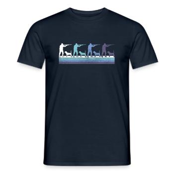 Cacciare - T-shirt uomo - navy - Fronte - AI Model Male 178 light (178cm)