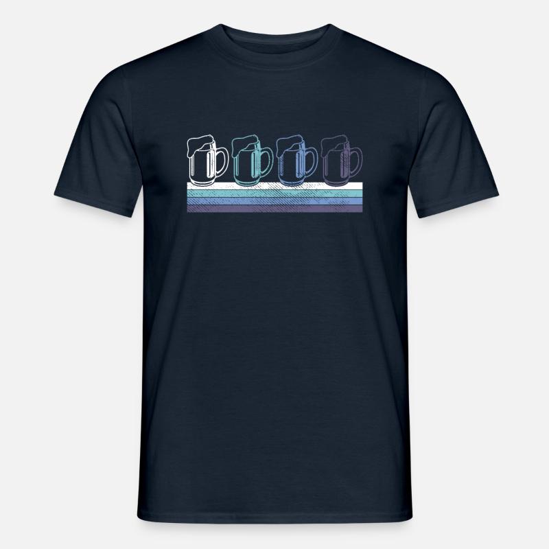 Bier - Männer T-Shirt - Navy