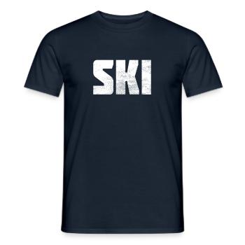 Ski - T-shirt homme - marine - Devant - AI Model Male 178 light (178cm)
