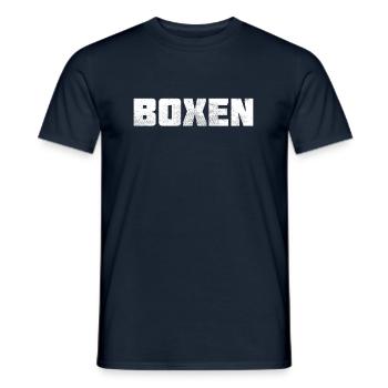 Boxe - T-shirt homme - marine - Devant - AI Model Male 178 light (178cm)