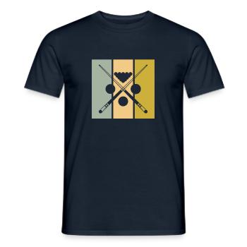 Billiard - Männer T-Shirt - Navy - Vorne - AI Model Male 178 light (178cm)
