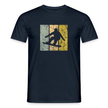 Planche à neige - T-shirt homme - marine - Devant - AI Model Male 178 light (178cm)