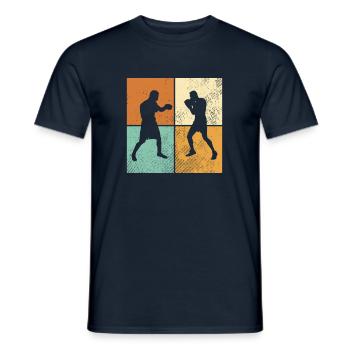 Boxe - T-shirt homme - marine - Devant - AI Model Male 178 light (178cm)