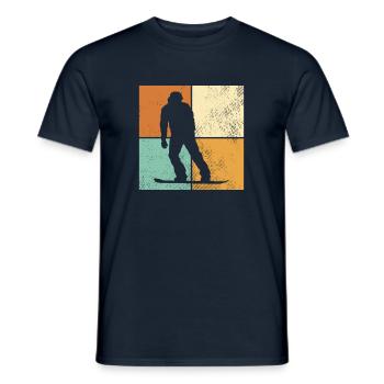 Planche à neige - T-shirt homme - marine - Devant - AI Model Male 178 light (178cm)