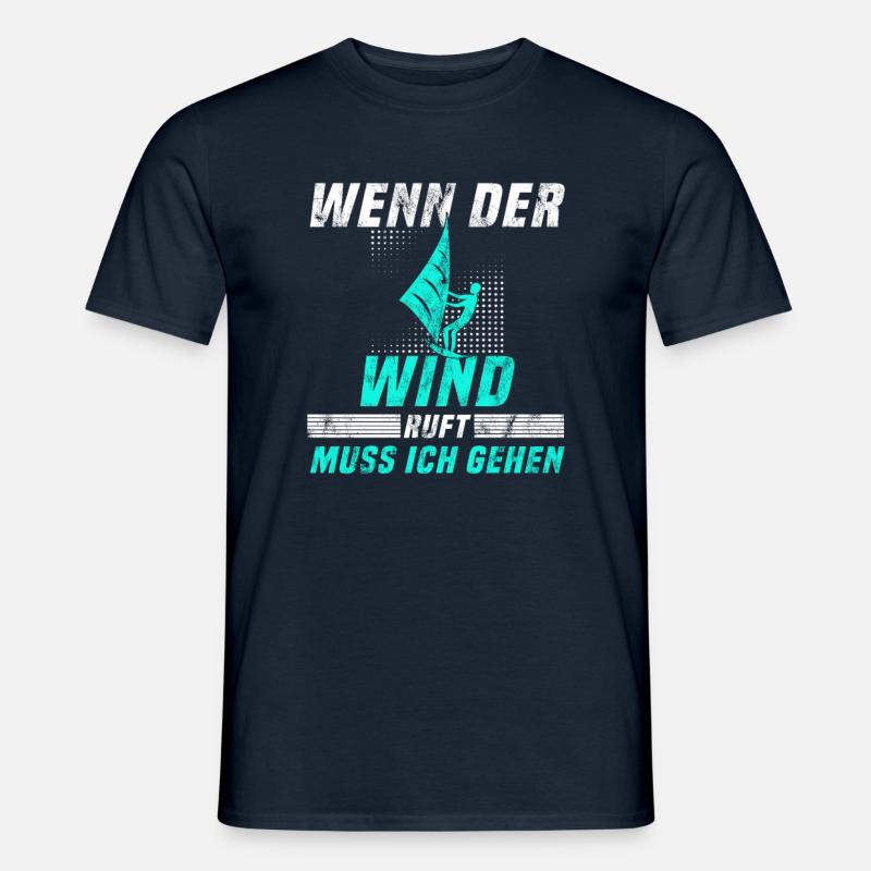 Kite surfen Spruch - Männer T-Shirt - Navy
