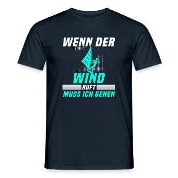 Kite surfen Spruch - Männer T-Shirt - Navy - Vorne - AI Model Male 178 light (178cm)