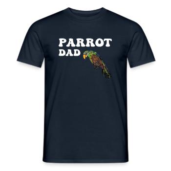 Papageien Papa - Männer T-Shirt - Navy - Vorne - AI Model Male 178 light (178cm)