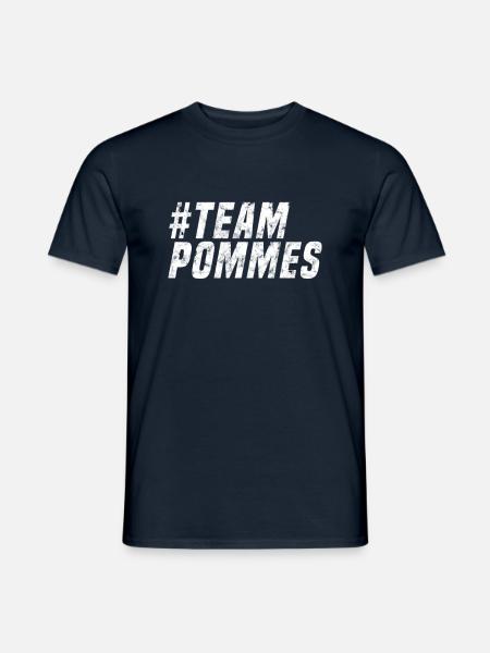 Team Pommes - Männer T-Shirt - Navy