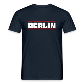 Berlin - T-shirt homme - marine - Devant - AI Model Male 178 light (178cm)