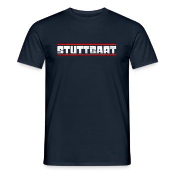 Stuttgart - Men's T-Shirt - navy - Front - AI Model Male 178 light (178cm)