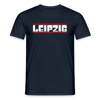 Leipzig - T-shirt homme - marine - Devant - AI Model Male 178 light (178cm)