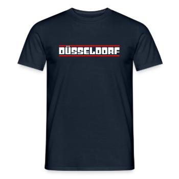 Dusseldorf - T-shirt homme - marine - Devant - AI Model Male 178 light (178cm)