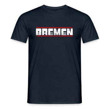 Brême - T-shirt homme - marine - Devant - AI Model Male 178 light (178cm)
