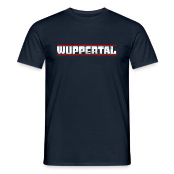 Wuppertal - Männer T-Shirt - Navy - Vorne - AI Model Male 178 light (178cm)