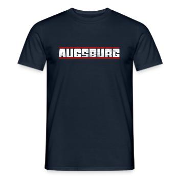 Augsburg - Männer T-Shirt - Navy - Vorne - AI Model Male 178 light (178cm)