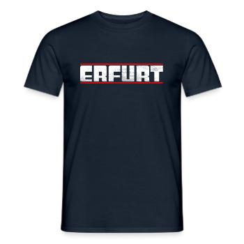 Erfurt - T-shirt homme - marine - Devant - AI Model Male 178 light (178cm)