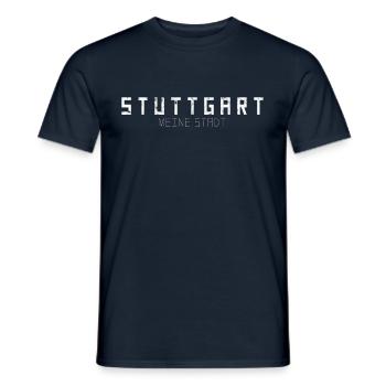 Stuttgart Meine Stadt - Männer T-Shirt - Navy - Vorne - AI Model Male 178 light (178cm)