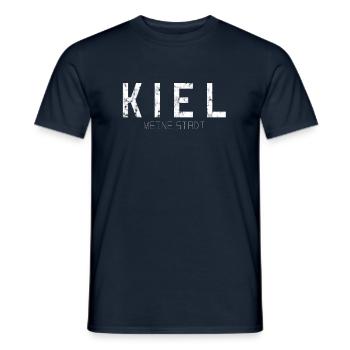 Kiel Ma ville - T-shirt homme - marine - Devant - AI Model Male 178 light (178cm)