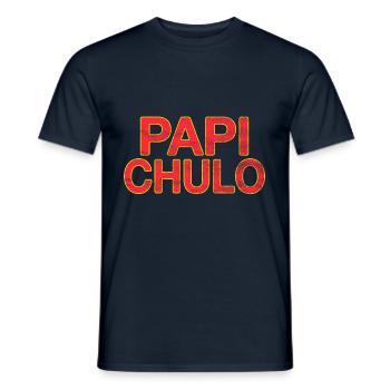 Papi Chulo - T-shirt homme - marine - Devant - AI Model Male 178 light (178cm)