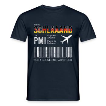 Mallorca Boarding Pass Trip - Men's T-Shirt - navy - Front - AI Model Male 178 light (178cm)