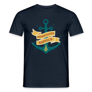 Kappeln Heimathafen Urlaub T-Shirt - Männer T-Shirt - Navy - Vorne - AI Model Male 178 light (178cm)