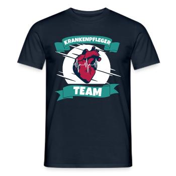 Krankenpfleger team - Männer T-Shirt - Navy - Vorne - AI Model Male 178 light (178cm)
