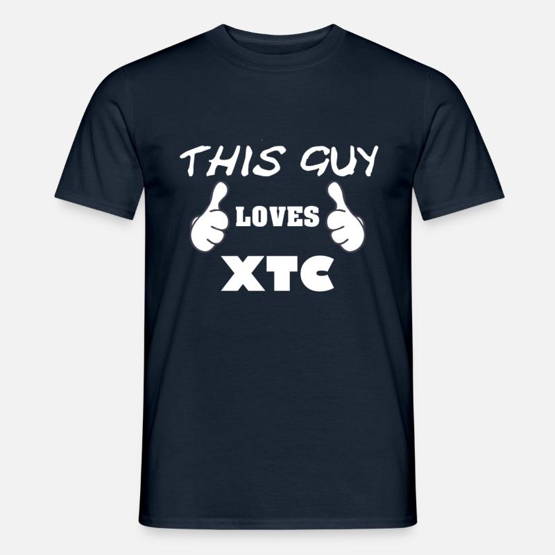 This Guy Loves Xtc - Men's T-Shirt - navy