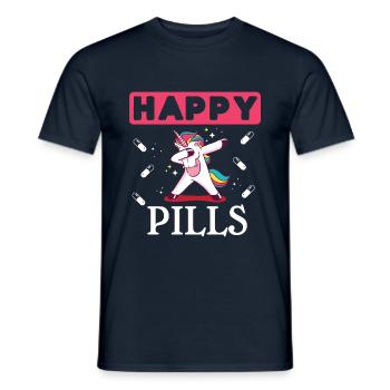 Party Unicorn - Men's T-Shirt - navy - Front - AI Model Male 178 light (178cm)