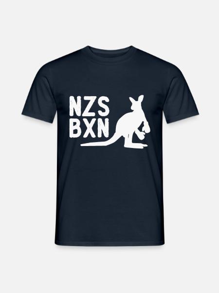 NZS BXN - Nazis boxen - Männer T-Shirt - Navy