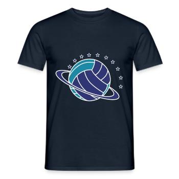 Planet ball - T-shirt homme - marine - Devant - AI Model Male 178 light (178cm)